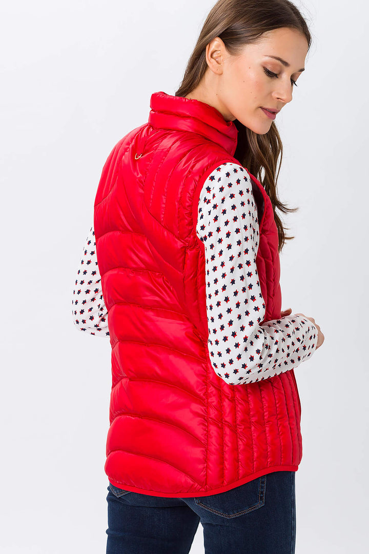 Brax Genf 98-6317-45 Red Light Down Gilet - Shirley Allum
