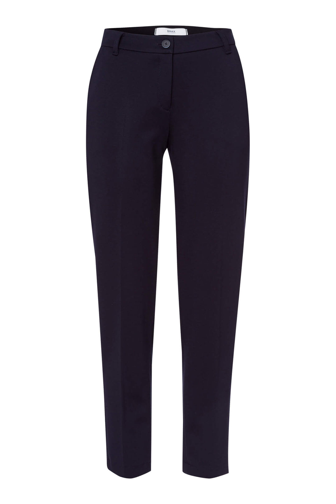 Brax Maron 75-5657/22 Navy 7/8 Flat Front Trousers - Shirley Allum Boutique