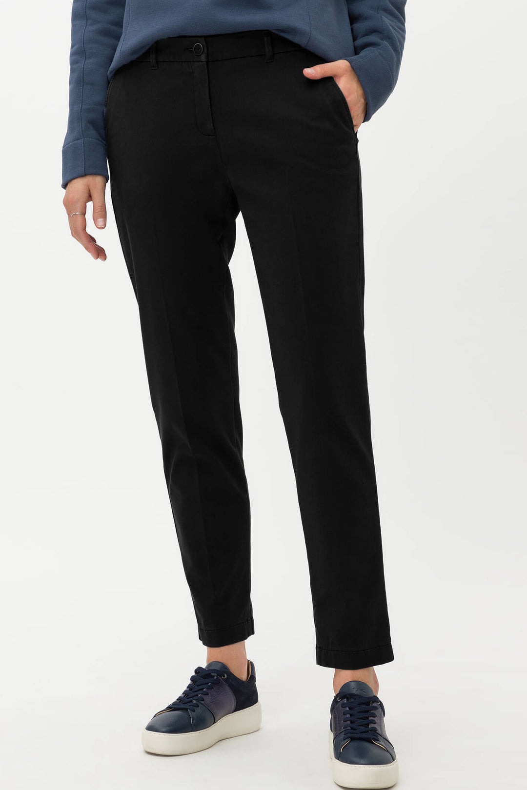 Brax Maron 79-1704 02 Black Trouser - Shirley Allum Boutique