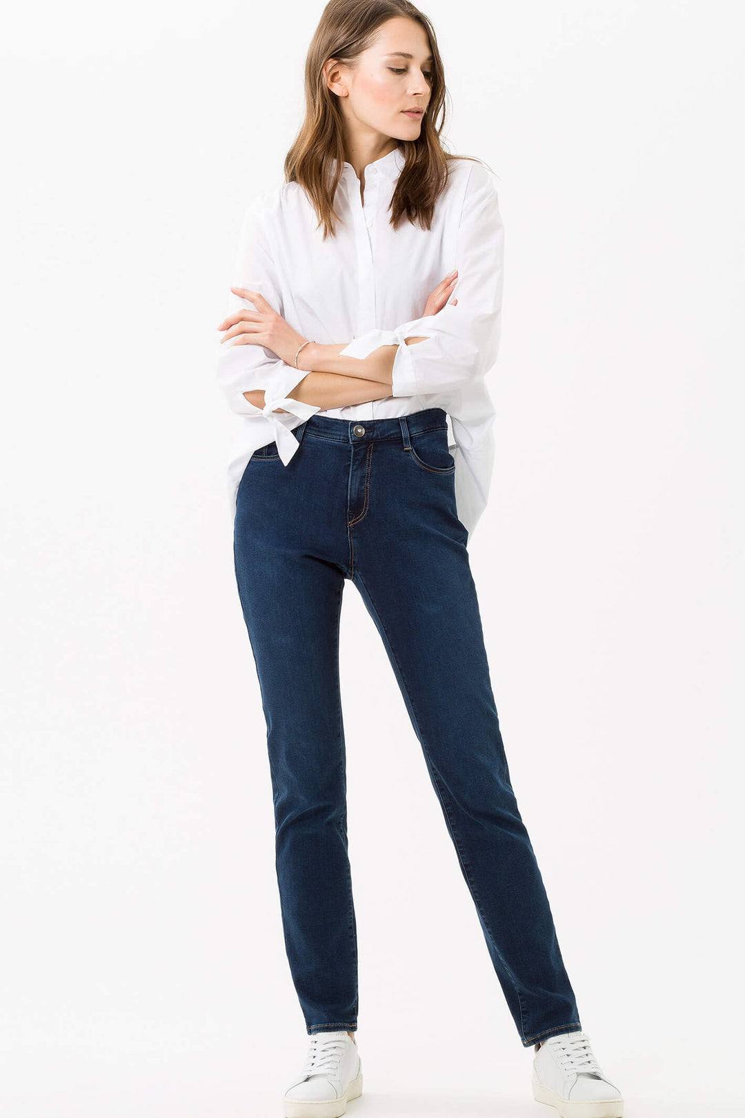 Brax Mary 70-4000/25 Slightly Used Blue Denim Blue Planet Jeans - Shirley Allum Boutique