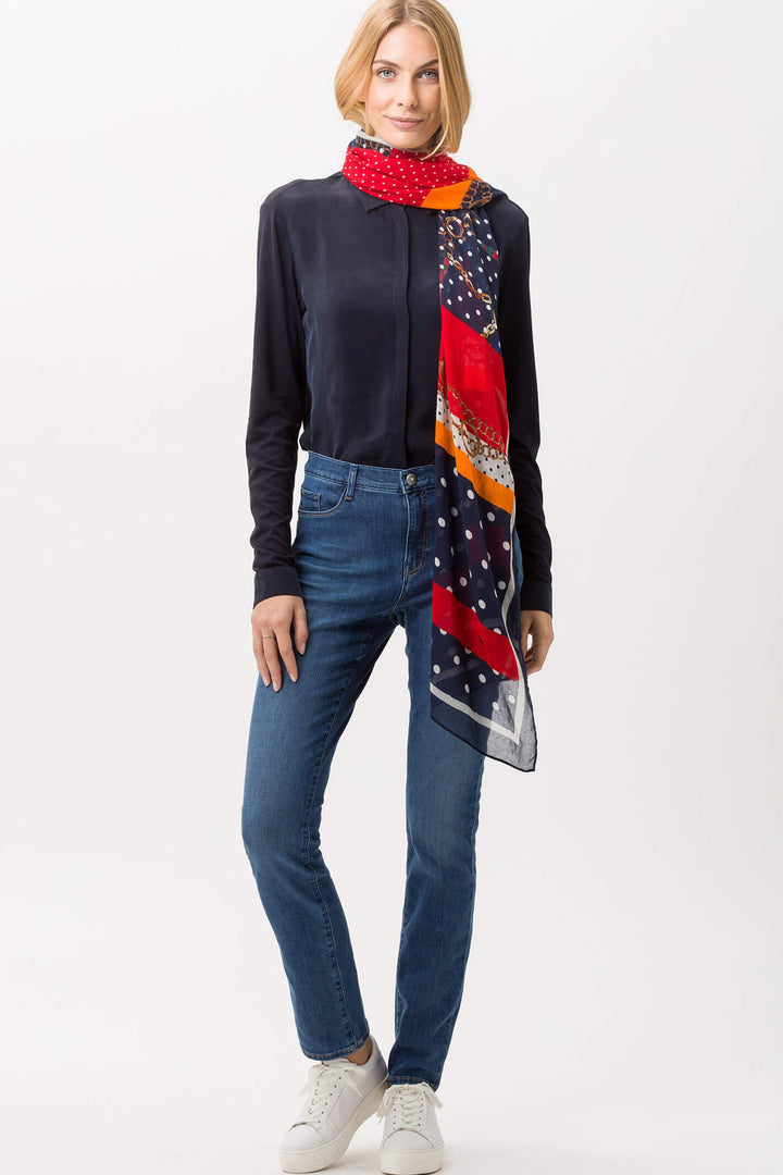 Brax Mary 74-4007-26 Blue Planet Used Blue Jeans - Shirley Allum Boutique