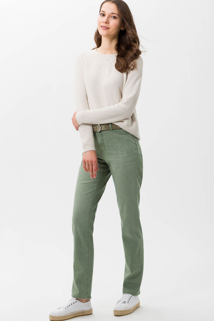Brax Mary 74-4007-34 Blue Planet Green Jeans - Shirley Allum Boutique