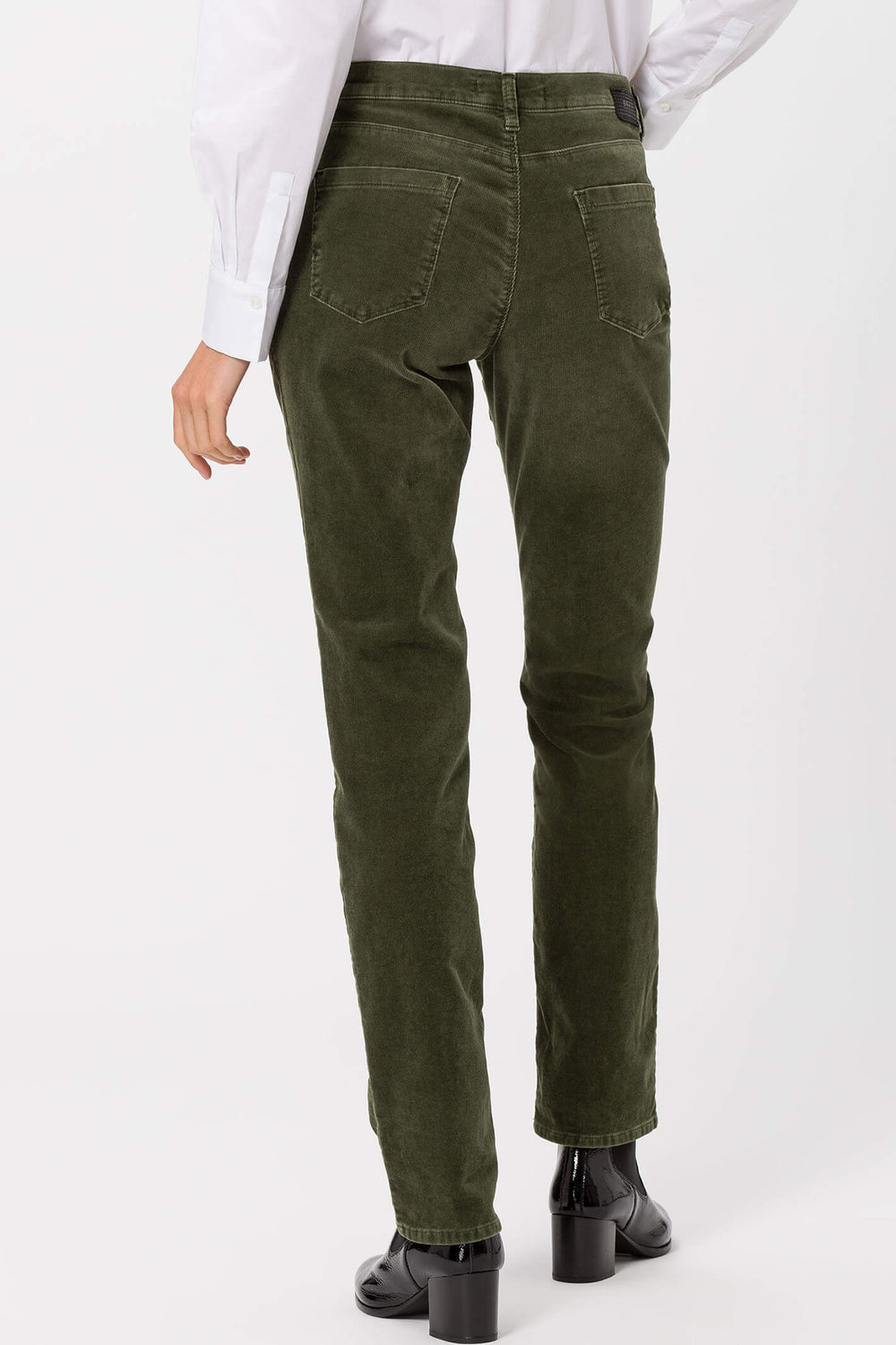 Brax Mary 75-1737 33 Vintage Khaki Green Corduroy Jean - Shirley Allum