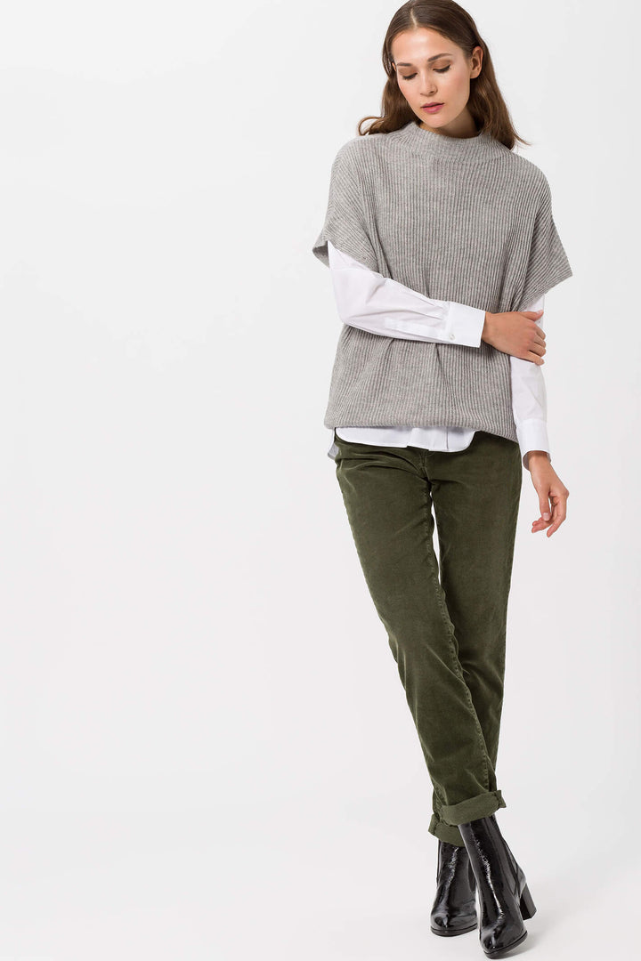 Brax Mary 75-1737 33 Vintage Khaki Green Corduroy Jean - Shirley Allum