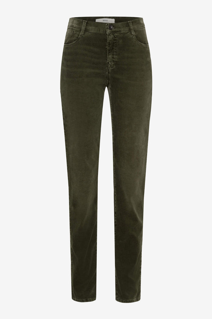 Brax Mary 75-1737 33 Vintage Khaki Green Corduroy Jean - Shirley Allum