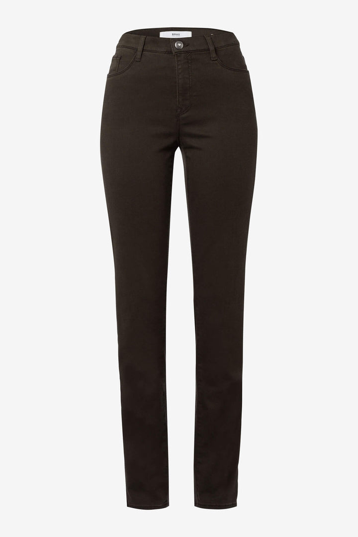 Brax Mary 75-4007/32 Dark Olive Green Slim Fit Jean - Shirley Allum Boutique