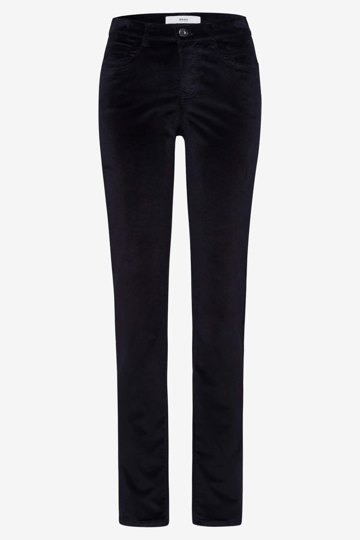 Brax Mary 79-1634 22 Navy 5-Pocket Fine Corduroy Trouser - Shirley Allum Boutique
