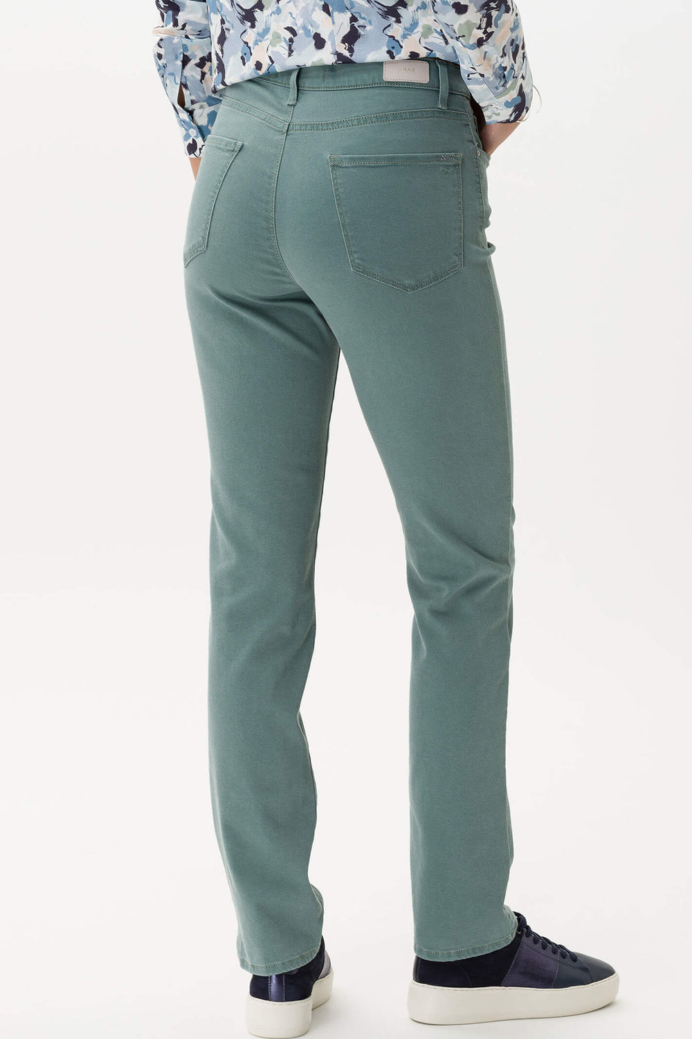 Brax Mary 79-4054 32 Blue Planet Sage Green Slim Fit Jeans - Shirley Allum Boutique