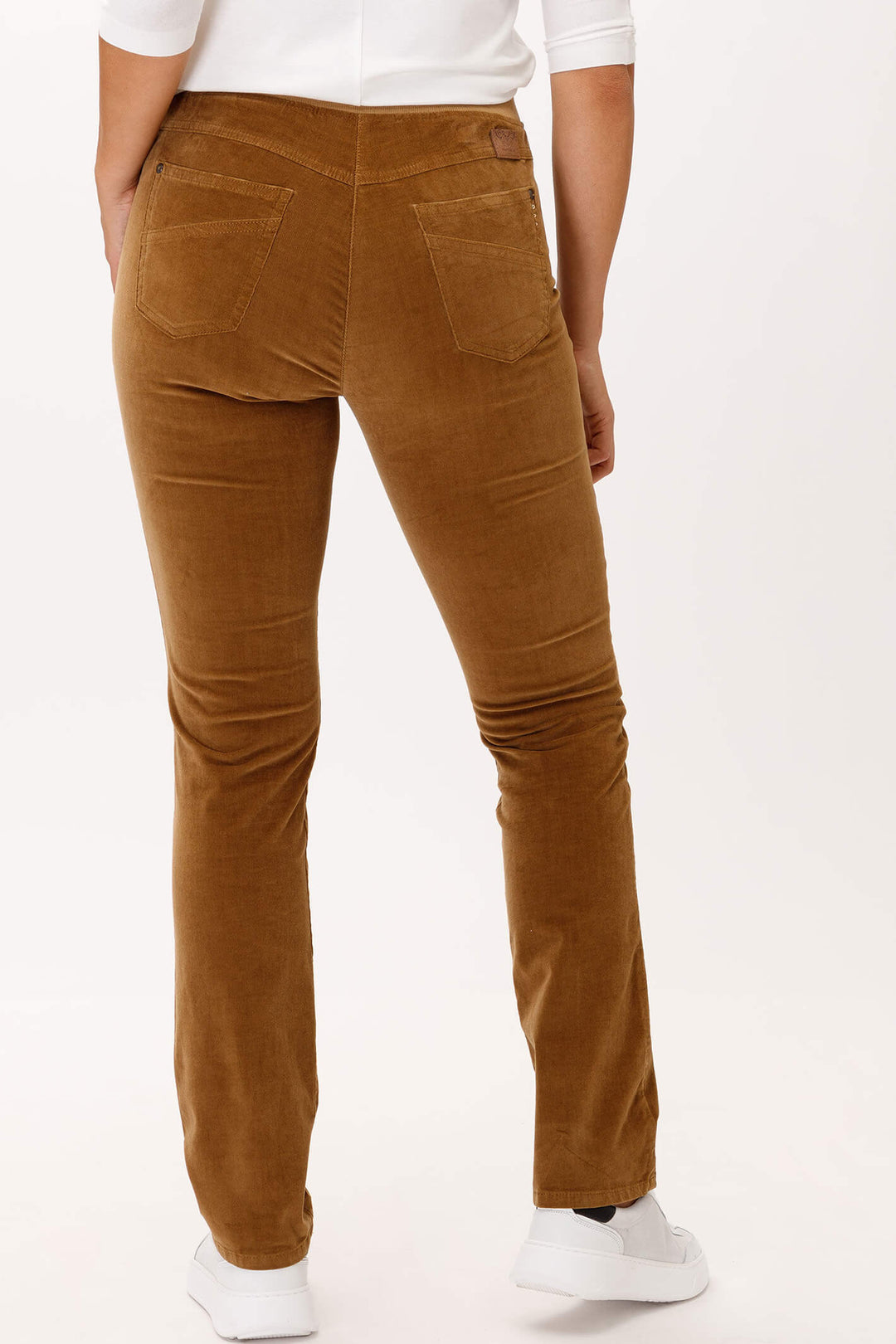 Brax Raphaela Pamina 19-1434 54 Camel Cord Pull-On Jeans - Shirley Allum Boutique