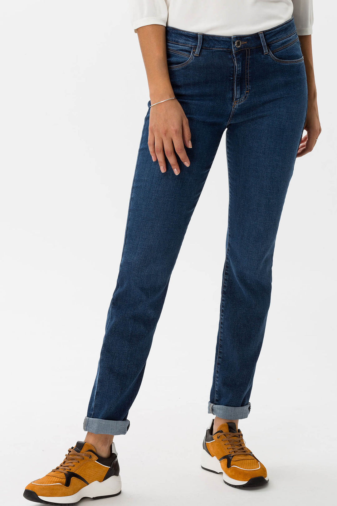 Brax Shakira 70-1000 25 Slightly Used Blue Denim Free To Move Jeans - Shirley Allum Boutique