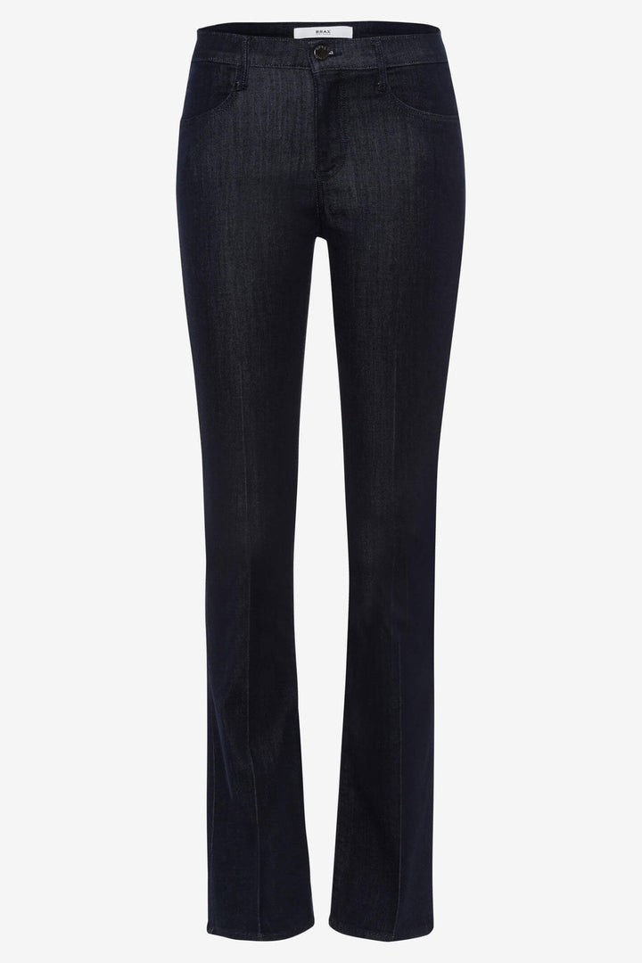 Brax Shakira 79-1004 22 Dark Navy Blue Straight Slight Flare Jeans - Shirley Allum Boutique