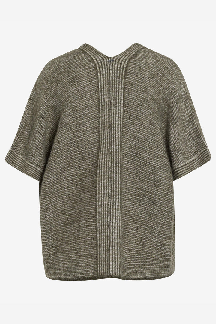 Brax Taylor 39-2264 33 Khaki Green Casual Cut Cardigan - Shirley Allum Boutique