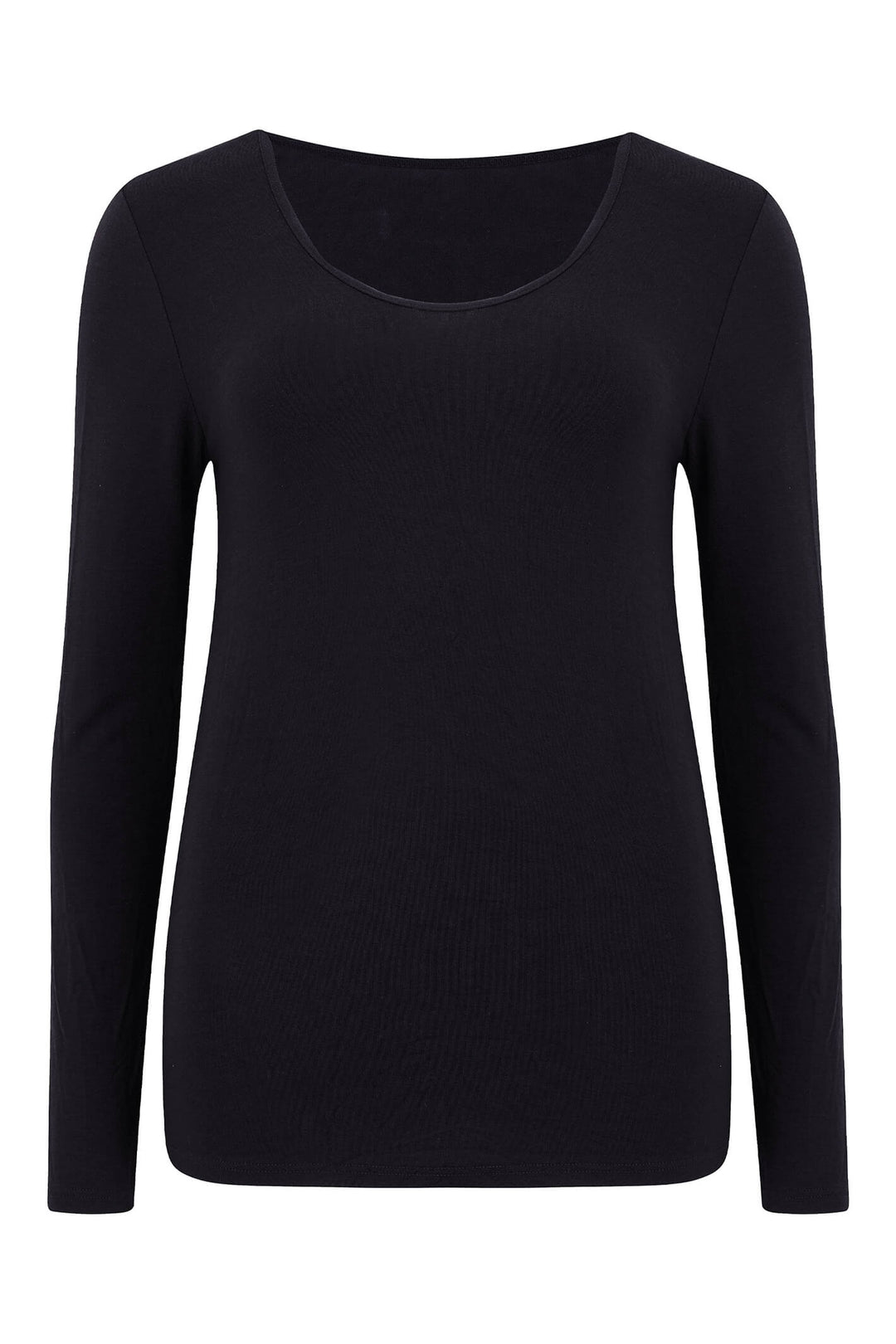 Charnos 1582360 Second Skin Black Long Sleeve Thermal Top - Shirley Allum Boutique