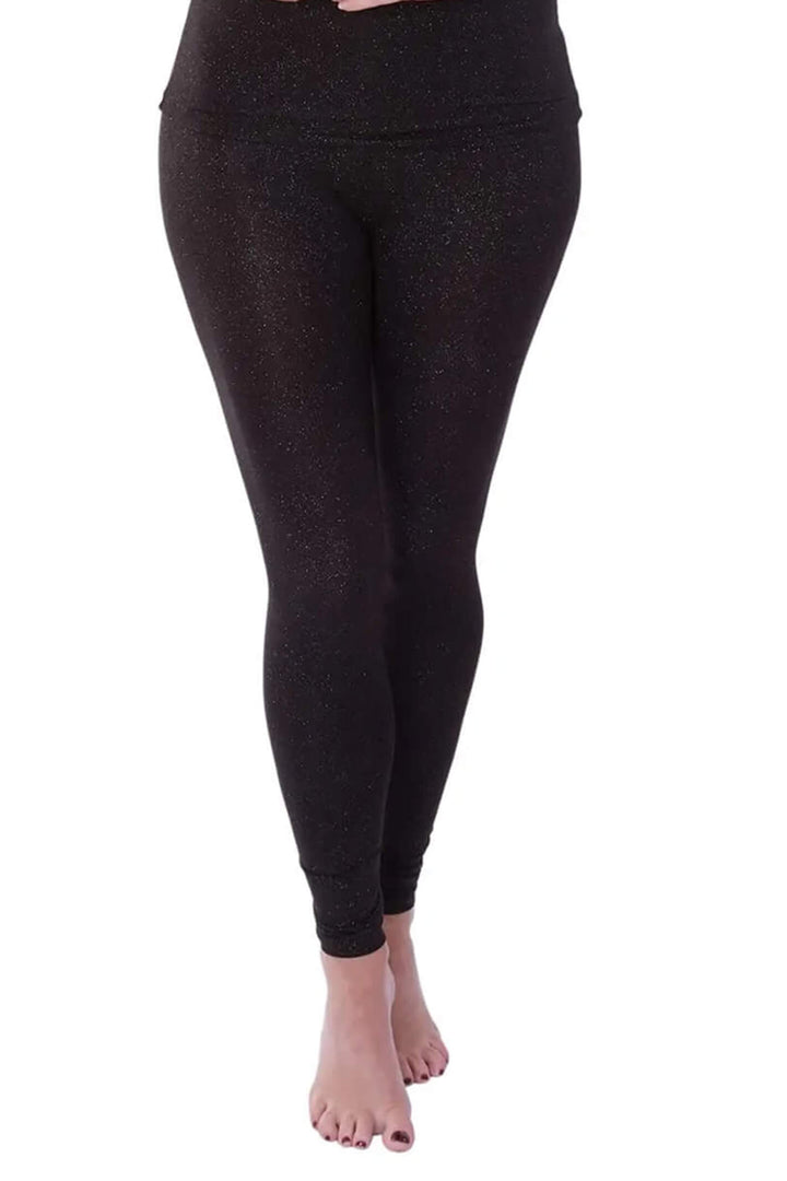 Charnos 158240 Second Skin Thermal Leggings Black Silver - Shirley Allum