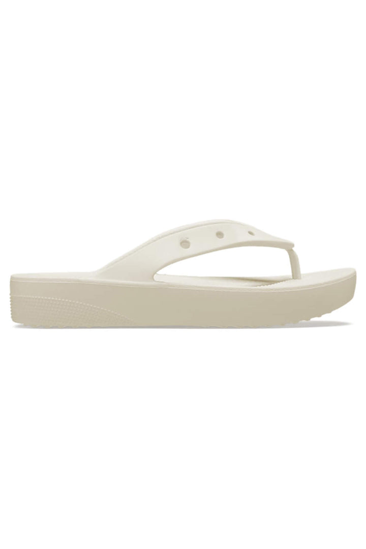 Crocs Classic Platform Flip 207714 Bone Sandal - Shirley Allum Boutique