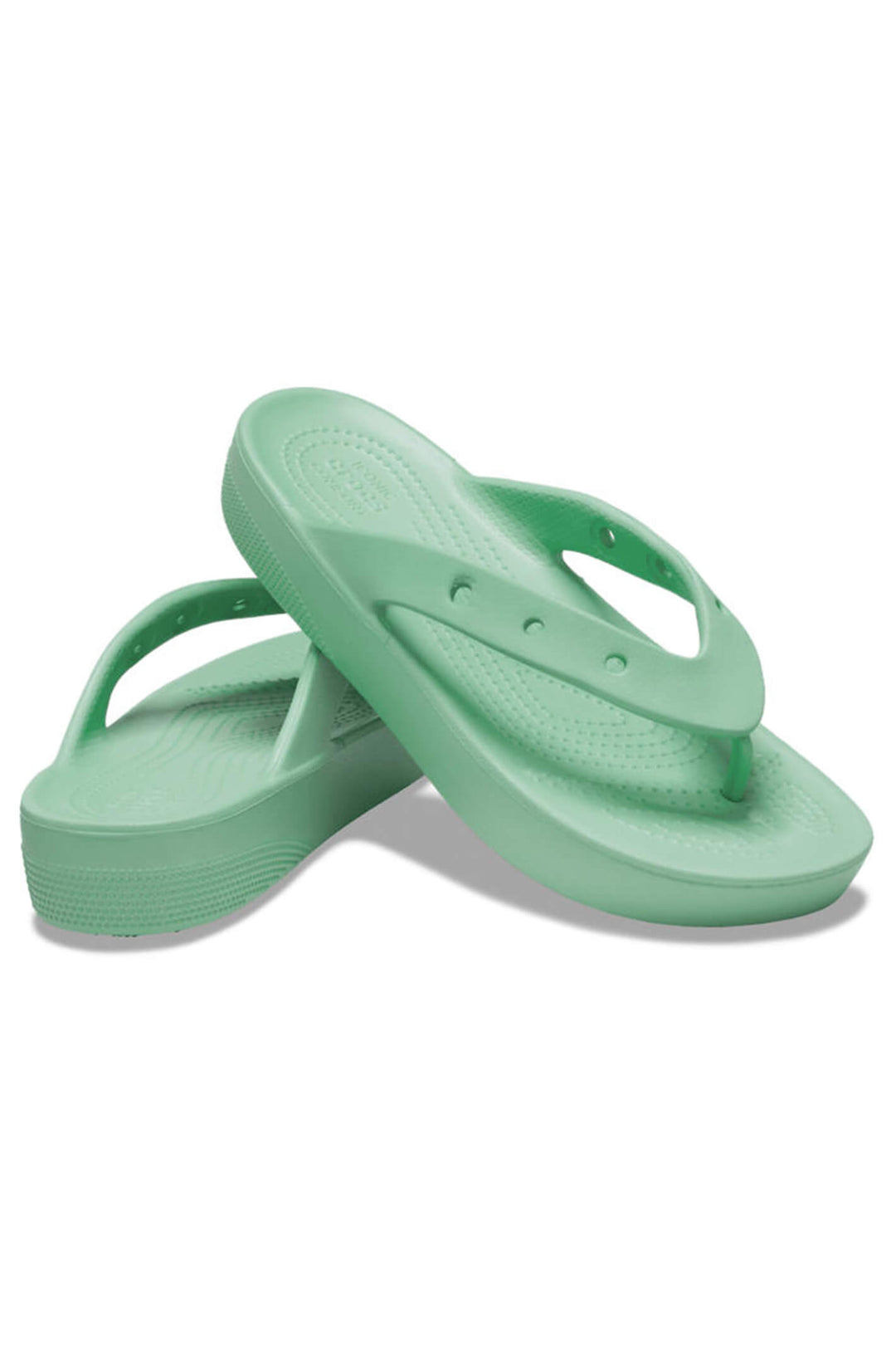 Crocs Classic Platform Flip 207714 Jade Stone Sandal - Shirley Allum Boutique