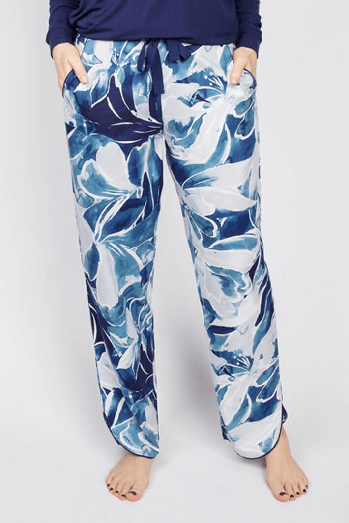 Cyberjammies 4860 Blue Ellie Floral Print Pant - Shirley Allum Boutique