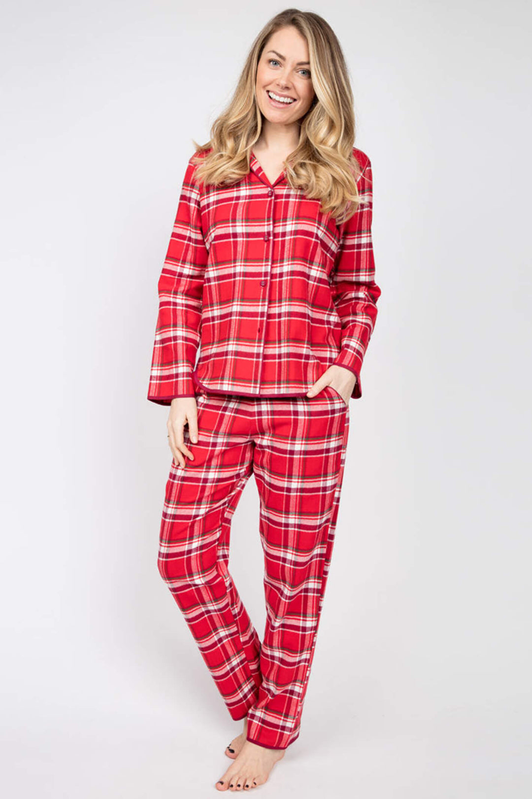 Cyberjammies 4983 Red Robyn Checked PJ Set - Shirley Allum Boutique