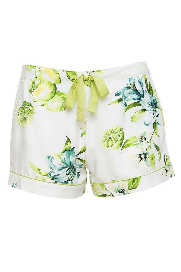 Cyberjammies 9151 Gina Lime Print Shorts - Shirley Allum Boutique