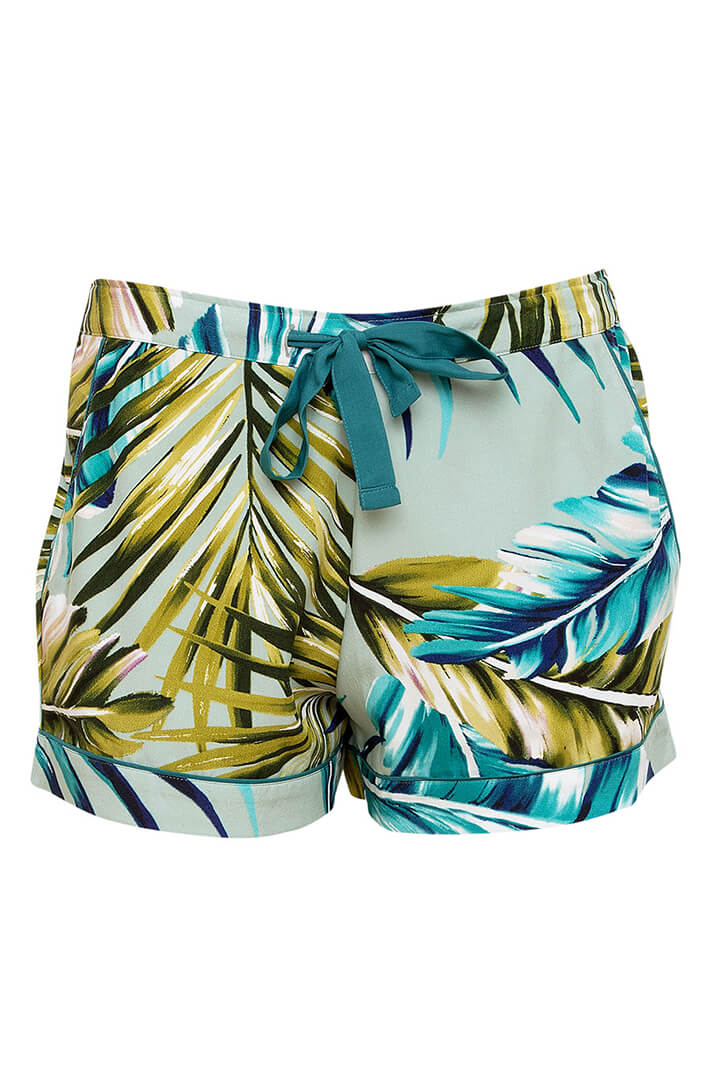 Cyberjammies 9162 Eleanor Palm Leaf Print Shorts - Shirley Allum Boutique