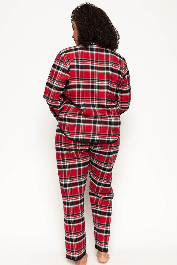Cyberjammies 9443 Windsor Red Checks Top - Shirley Allum Boutique