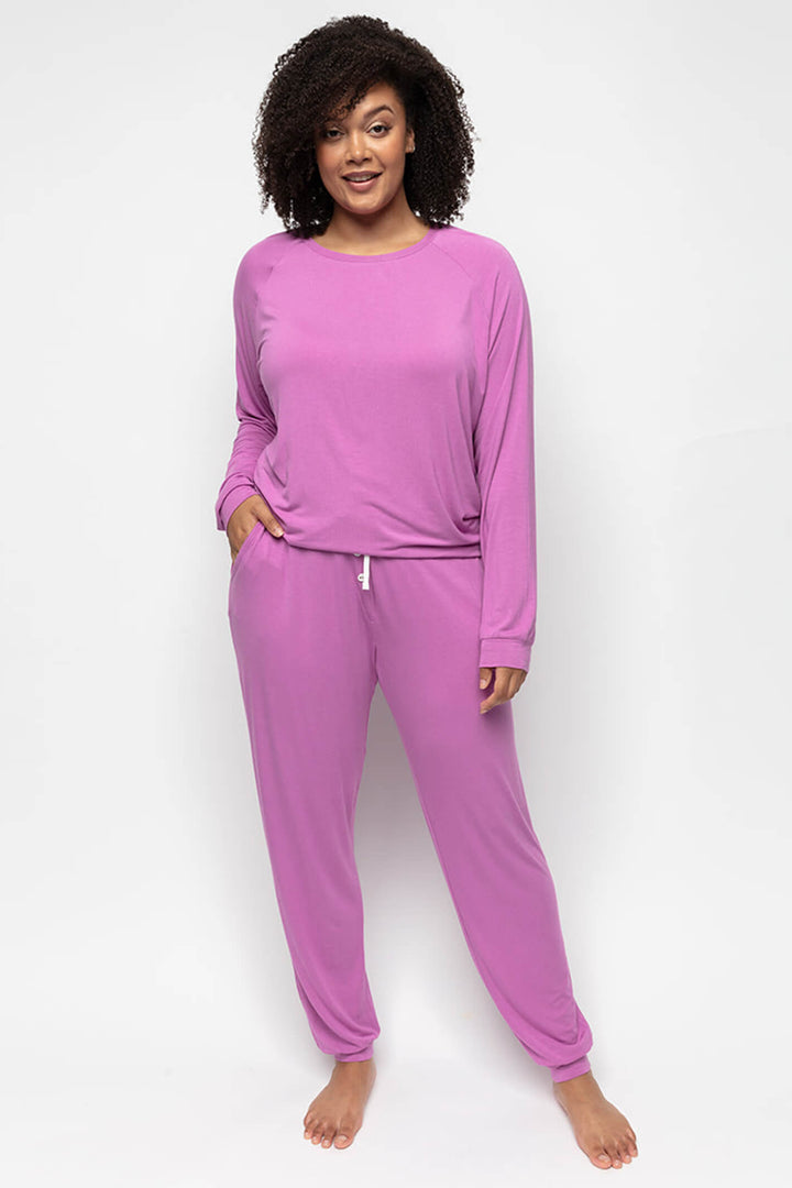 Cyberjammies 9568 Viola Pink Knit Jersey Pyjama Pants - Shirley Allum Boutique