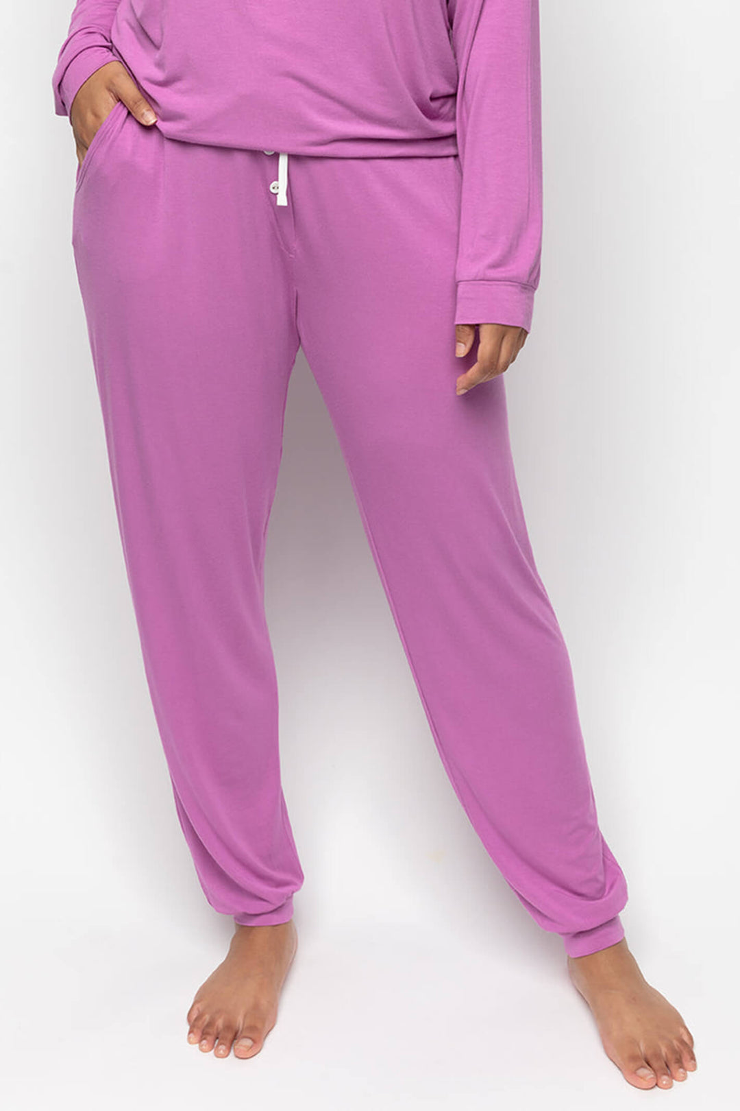 Cyberjammies 9568 Viola Pink Knit Jersey Pyjama Pants - Shirley Allum Boutique