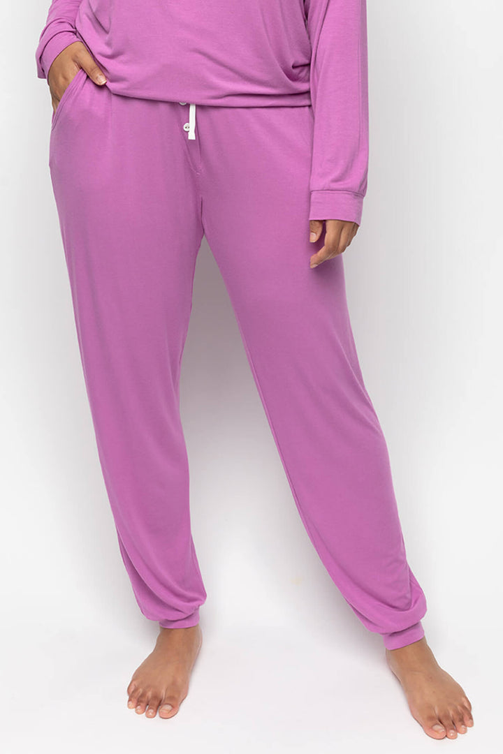 Cyberjammies 9568 Viola Pink Knit Jersey Pyjama Pants - Shirley Allum Boutique