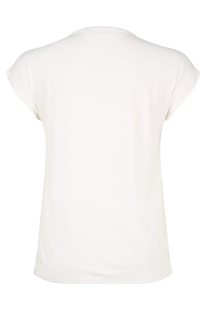 Doris Streich 243 146 88 Print White T-Shirt With Rhinestones - Shirley Allum Boutique