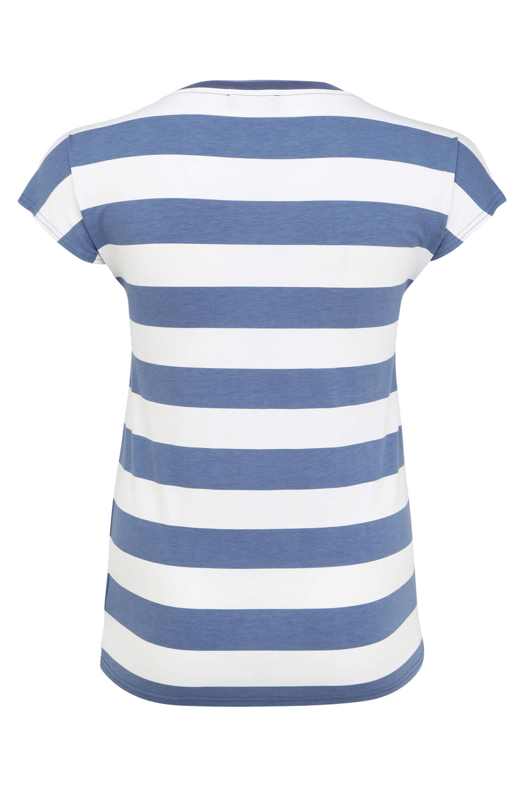 Doris Streich 522 159 56 Blue White Stripe Top - Shirley Allum Boutique