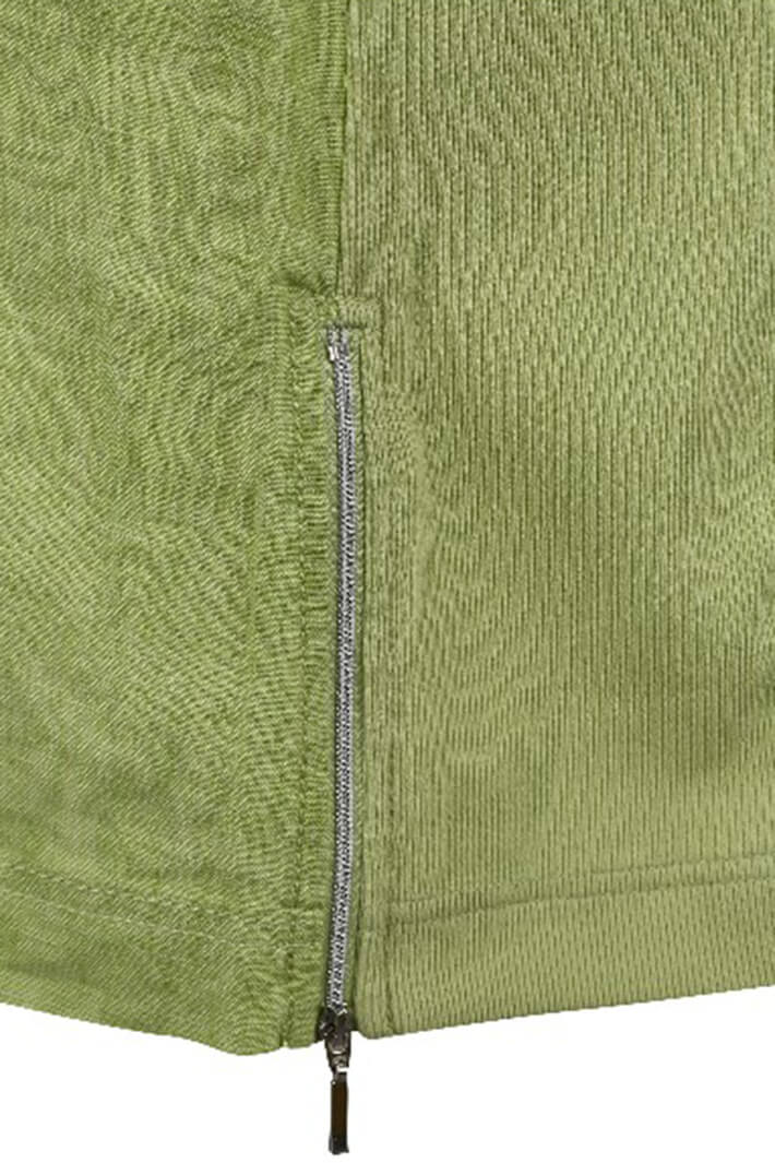 Doris Streich 617 135 Cotton Mix Dress Green - Doris Streich#colour_green