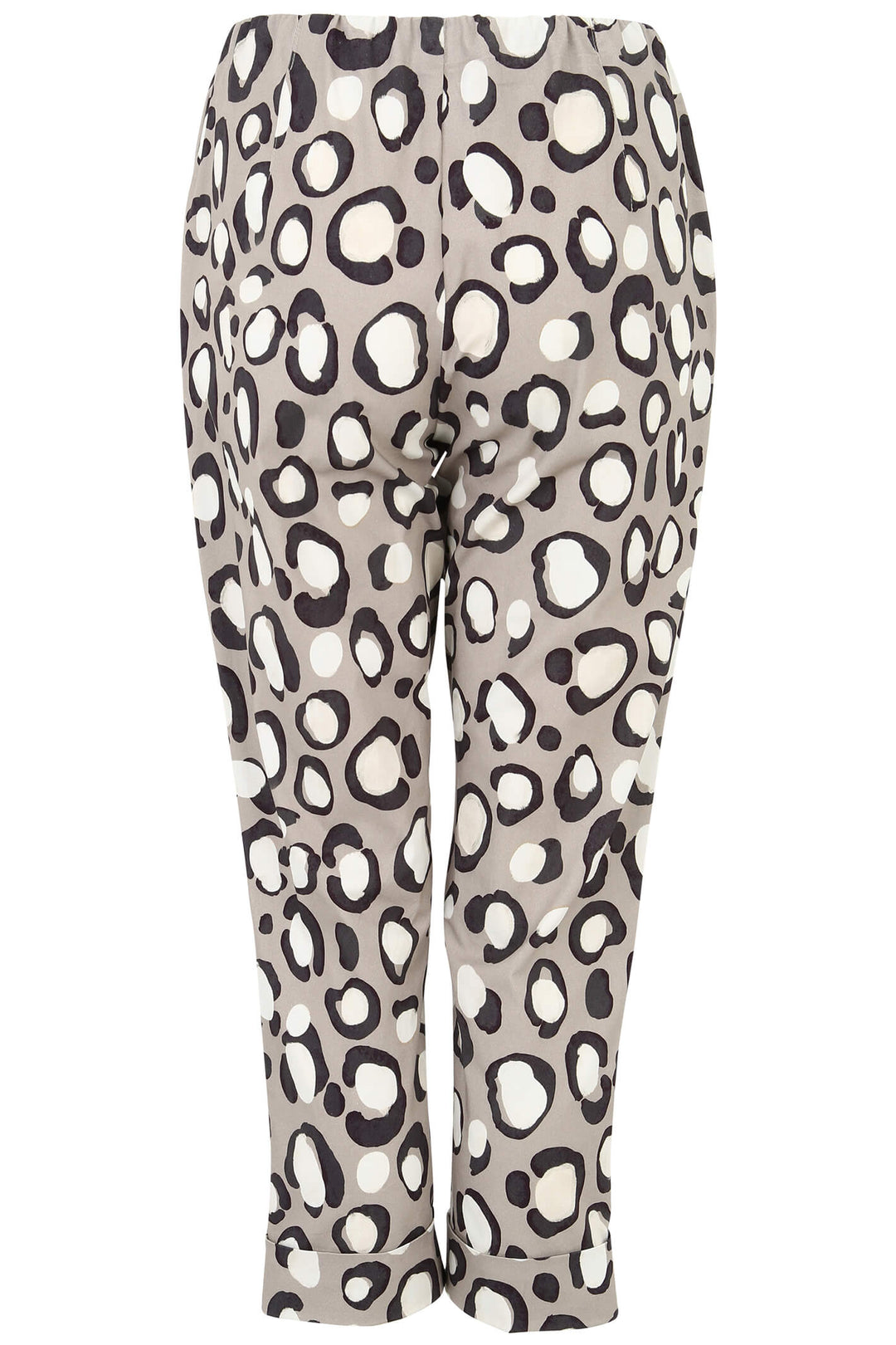 Doris Streich 818 413 Taupe Print Pull-On Trousers - Shirley Allum Boutique