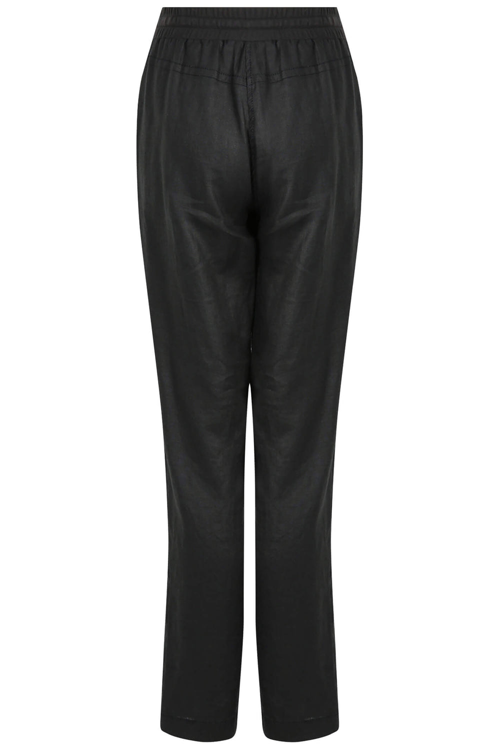 Doris Streich 854 135 Black Linen Full Length Trousers - Shirley Allum Boutique