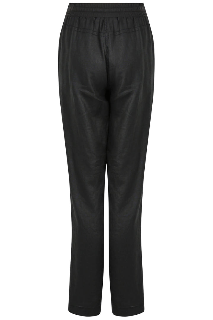 Doris Streich 854 135 Black Linen Full Length Trousers - Shirley Allum Boutique