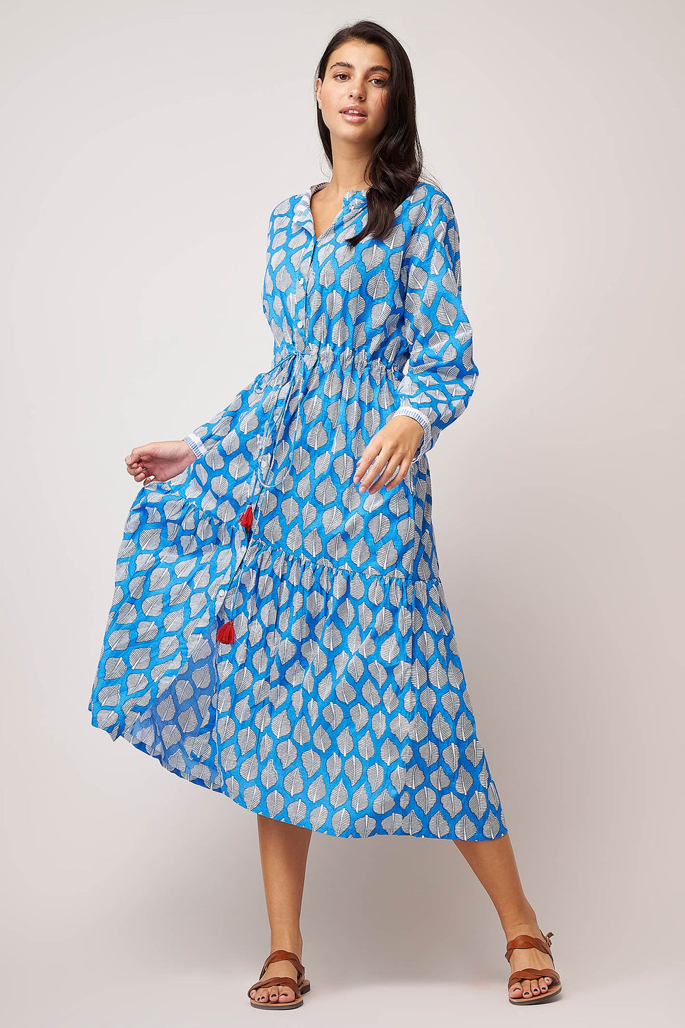 Dream Tuscany AN618B Lofi Blue Shirt Dress - Shirley Allum Boutique