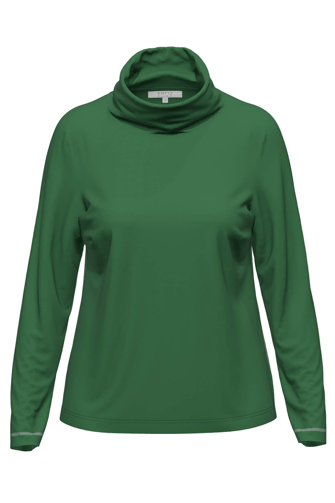 Erfo 711202600 4158 Green Long Sleeve Roll Neck Top - Shirley Allum Boutique