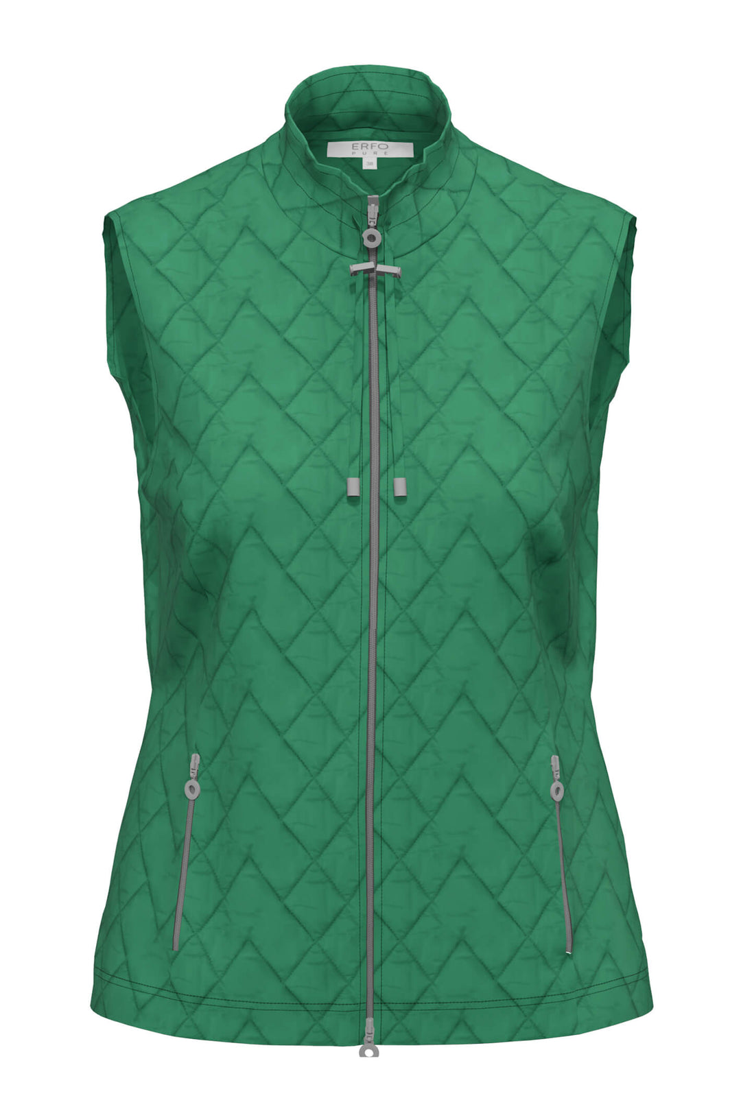 Erfo 711400400 4157 Winter Green Quilted Gilet - Shirley Allum Boutique