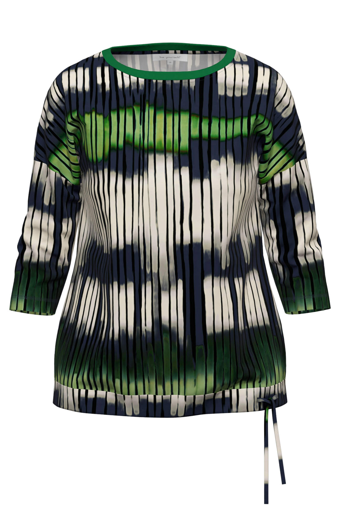 Erfo 751200600 7550 3/4 Sleeve Green Print Top - Shirley Allum Boutique