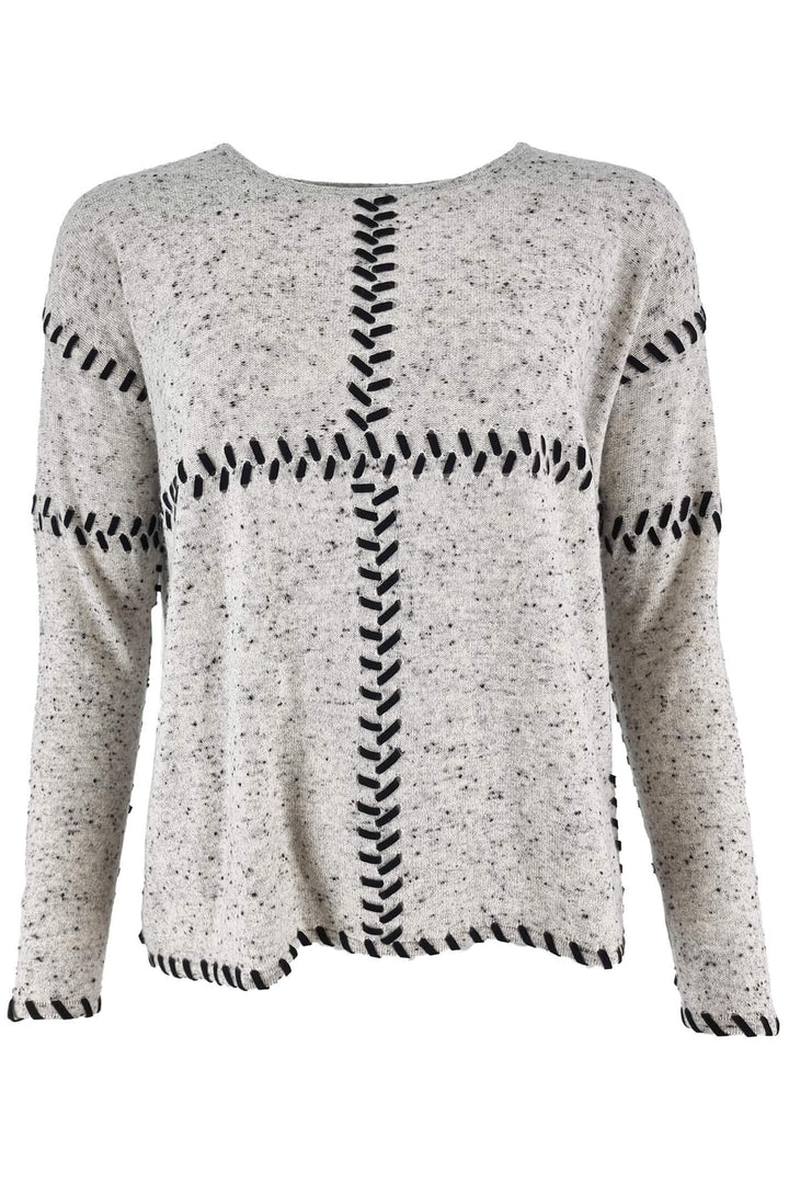 Estheme Cashmere WES1699H Grey Jumper - Shirley Allum Boutique