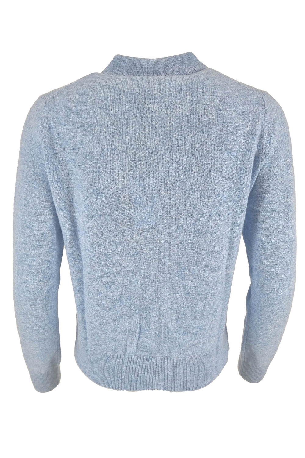 Estheme WES2210H 2925 Blue Coloured Buttons Polo Cardigan - Shirley Allum Boutique