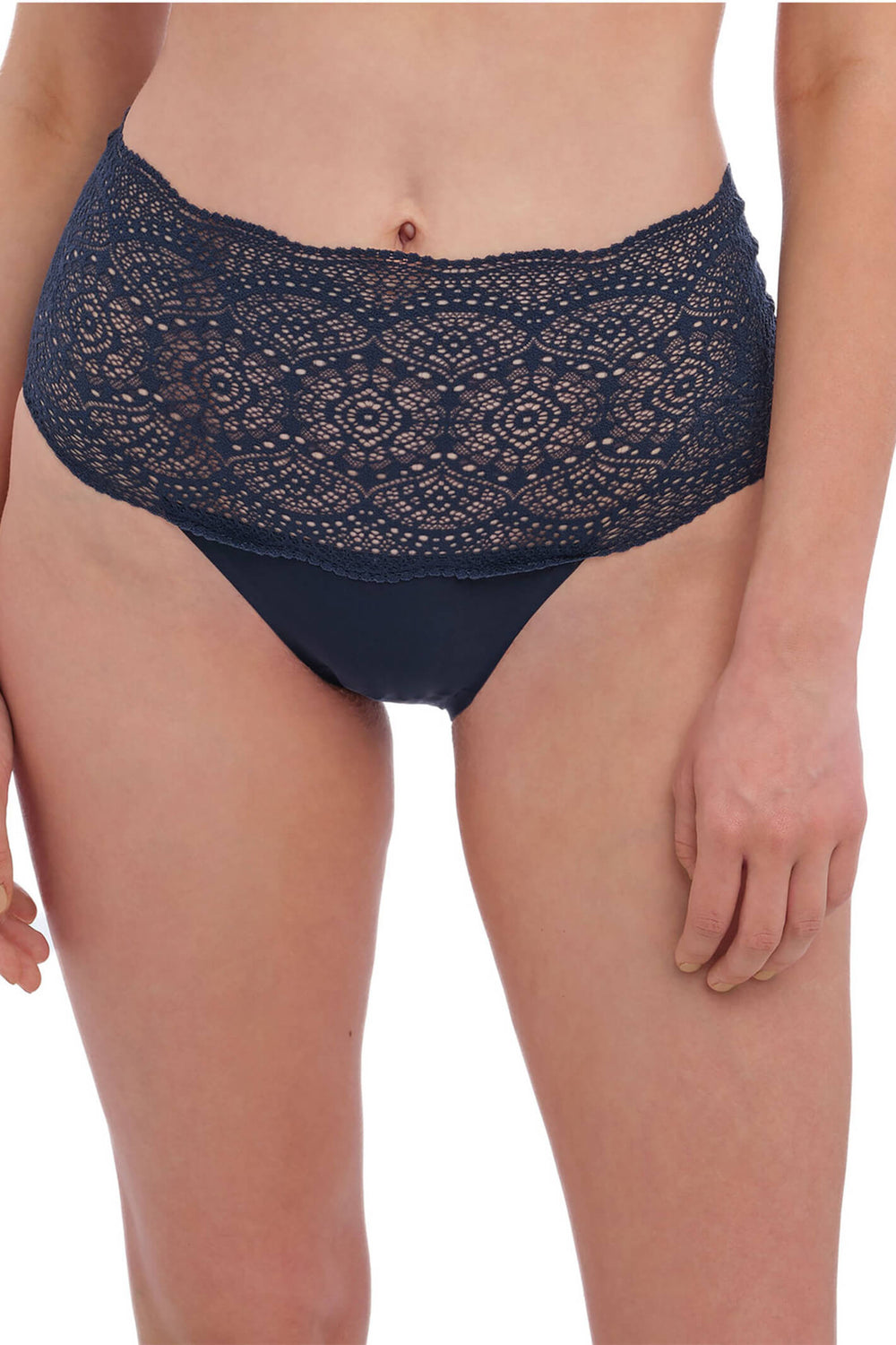 Fantasie FL2330NAY Lace Ease Navy Maxi Brief - Shirley Allum Boutique