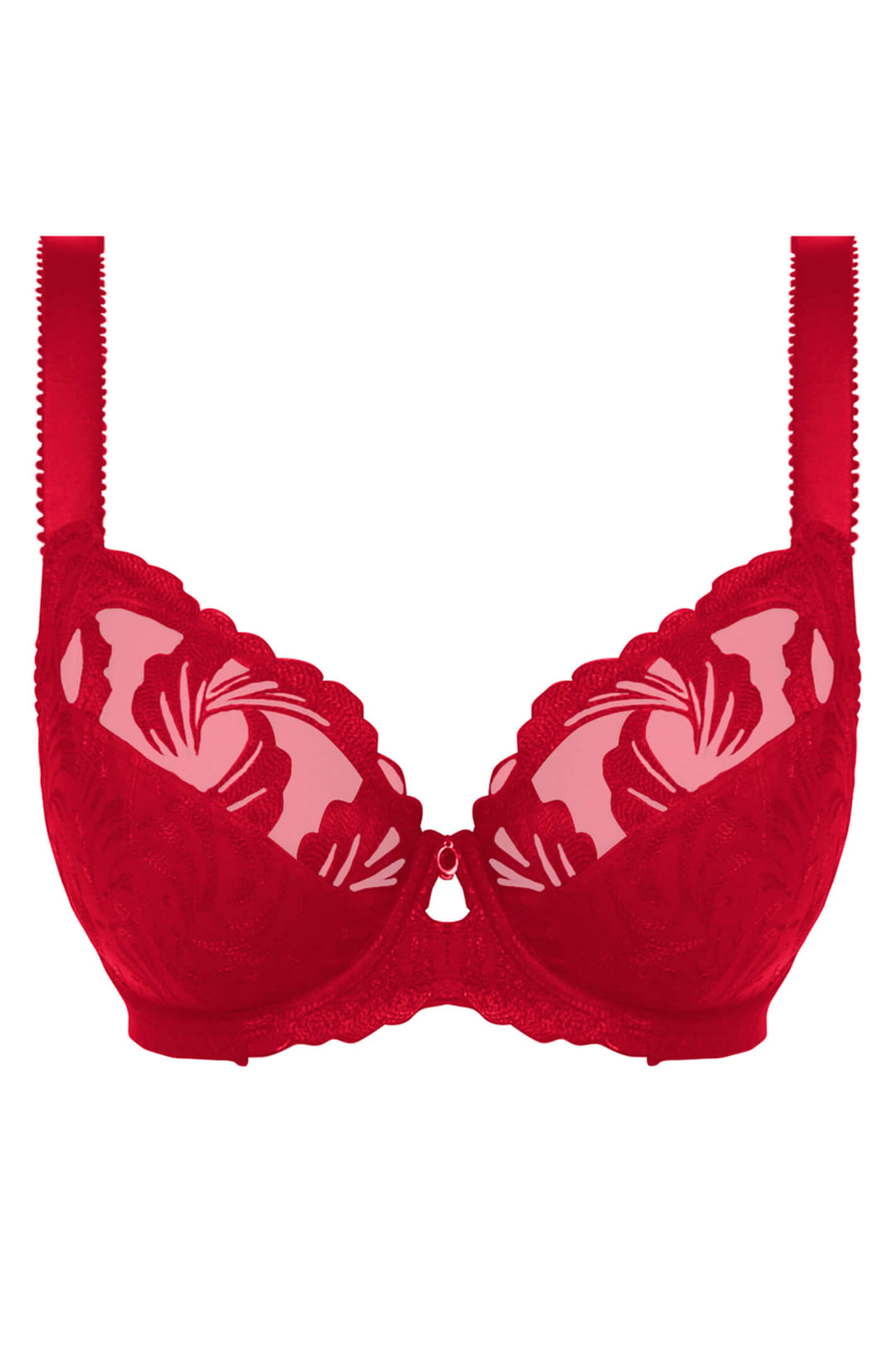 Fantasie FL3212RED Anoushka Red Side Support Plunge Bra - Shirley Allum Boutique