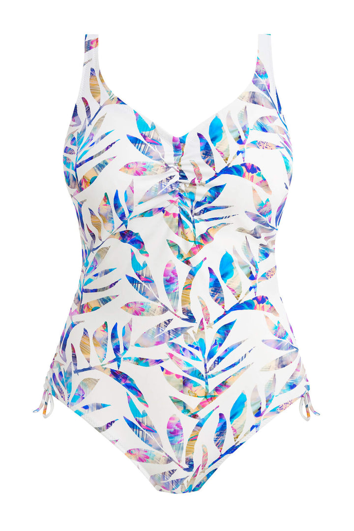 Fantasie FS503530 MUI Calypso Harbour Multi Underwired V-Neck Swimsuit - Shirley Allum Boutique