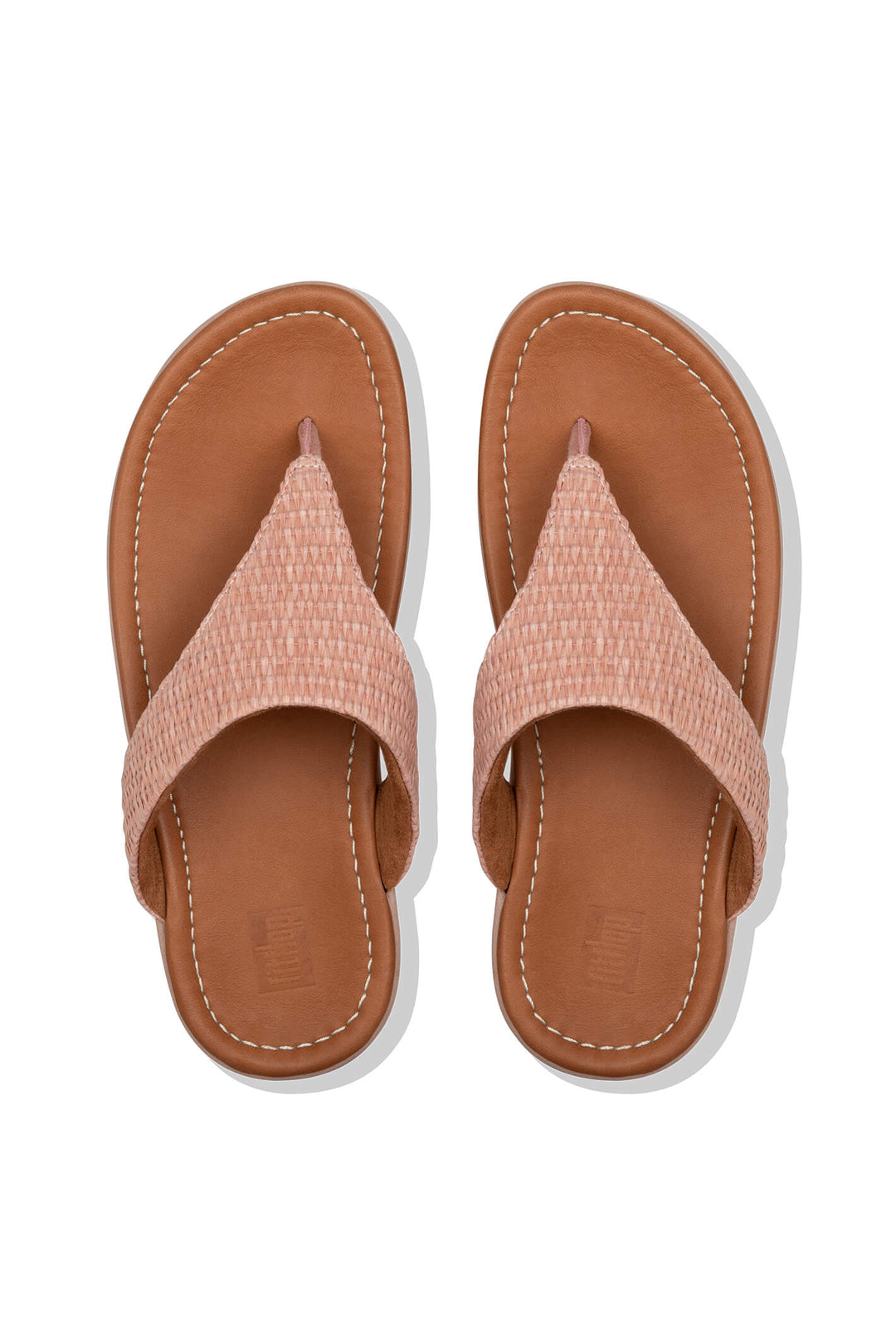 Fitflop Imogen BD3 Basket Weave Toe-Thong Soft Pink 800 - Shirley Allum#colour_soft-pink-800