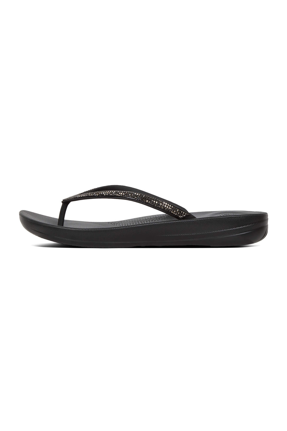 Fitflop Iqushion R08 Sparkle Toe-Thong Sandal&nbsp;Black 001 - Shirley Allum#colour_black-001