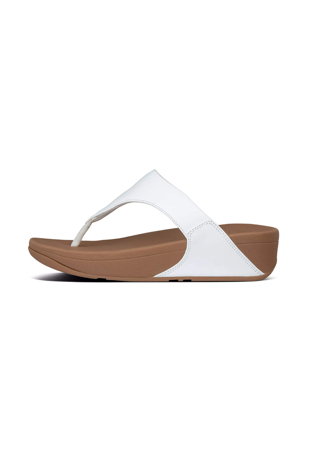 Fitflop Lulu 188-024 White Leather Toepost - Shirley Allum Boutique