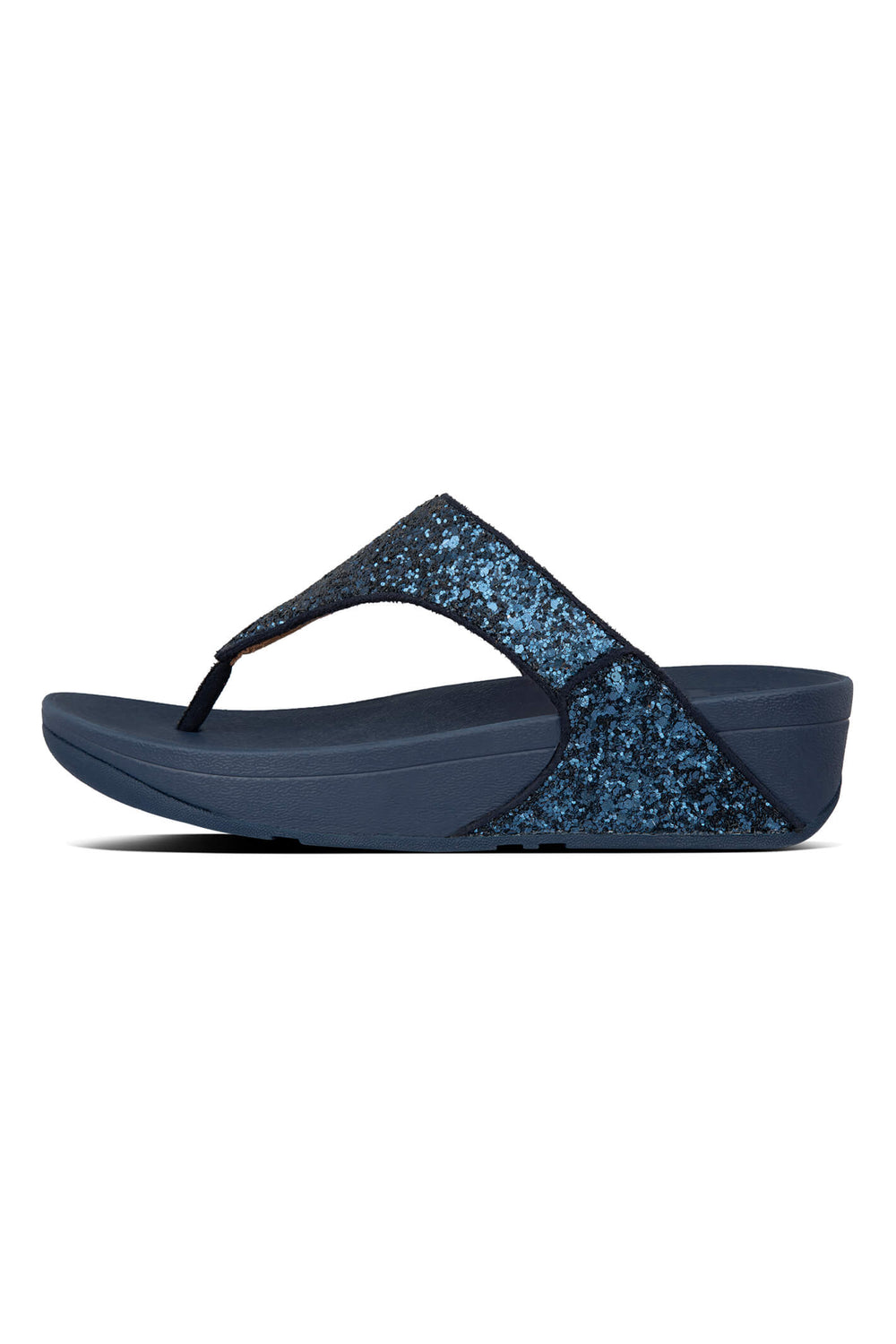 Fitflop Lulu Glitter Toe-Thong X03 Sandal Midnight Navy 399 - Shirley Allum#colour_midnight-navy-399