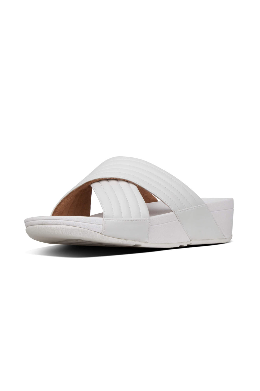 Fitflop Lulu Padded U01 Slide Sandal&nbsp;Urban White 194 - Shirley Allum#colour_urban-white-194