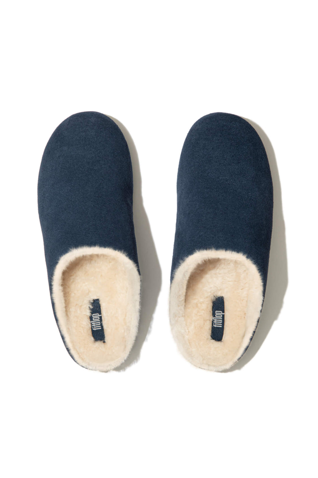 Fitflop N28-399 Chrissie Shearling Midnight Navy Slipper - Shirley Allum Boutique