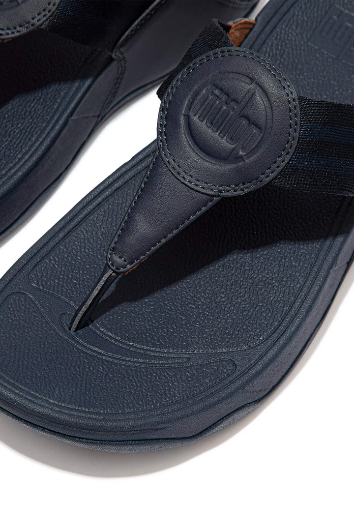 Fitflop Walkstar DX4-399 Toe-Post Navy Sandal - Shirley Allum Boutique